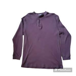 Taylor & Henry Men's Waffle Knit Henley Thermal. Size XL.